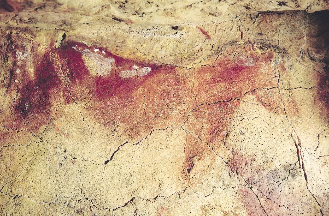 Representação de um animal, c.15000 aC (pintura rupestre) de Prehistoric