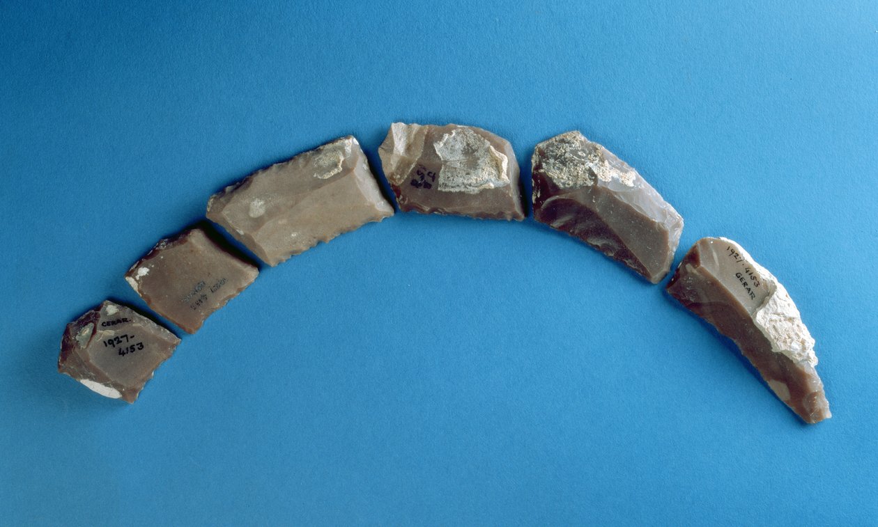 Lâminas falciformes de Israel, Bronze tardio a Idade do ferro precoce (sílex) de Prehistoric