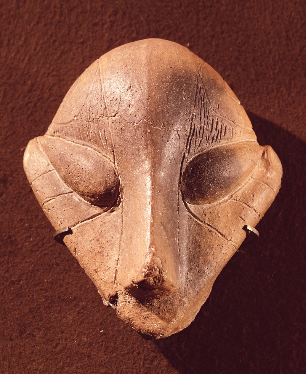 Cabeça estilizada, de Predionica, Late Vinca Culture, c.4500-4000 aC (terracota) de Prehistoric