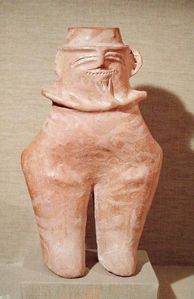 Vaso antropomórfico, Gumelnitza Civilization, 2500-2000 AC (cerâmica) de Prehistoric Prehistoric