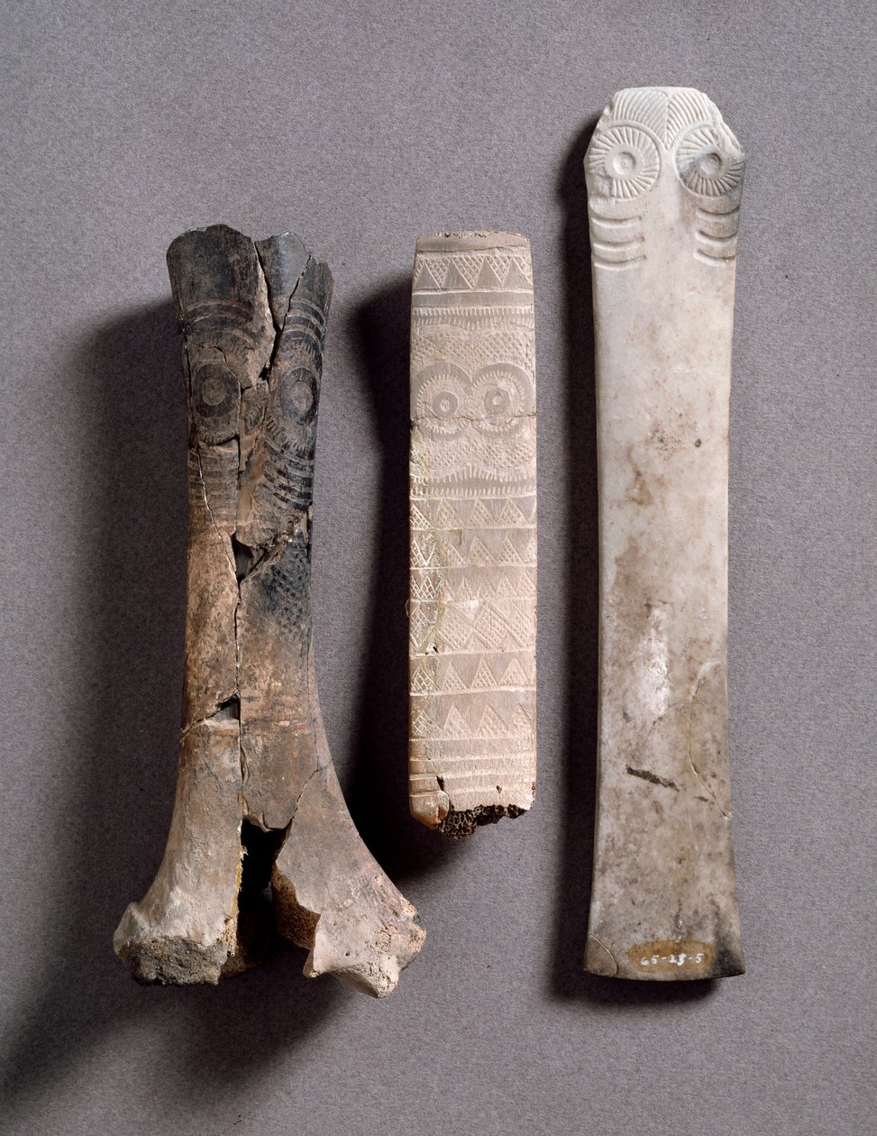 Ídolos ósseos e de pedra de Almizaraque de Prehistoric Prehistoric
