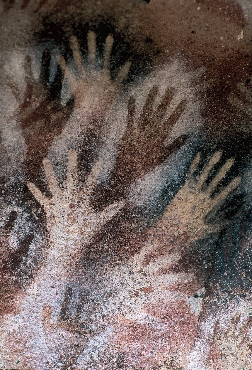 Caverna das Mãos (Cueva de las Manos), Santa Cruz, Argentina, período Neolítico (fresco) de Prehistoric Prehistoric