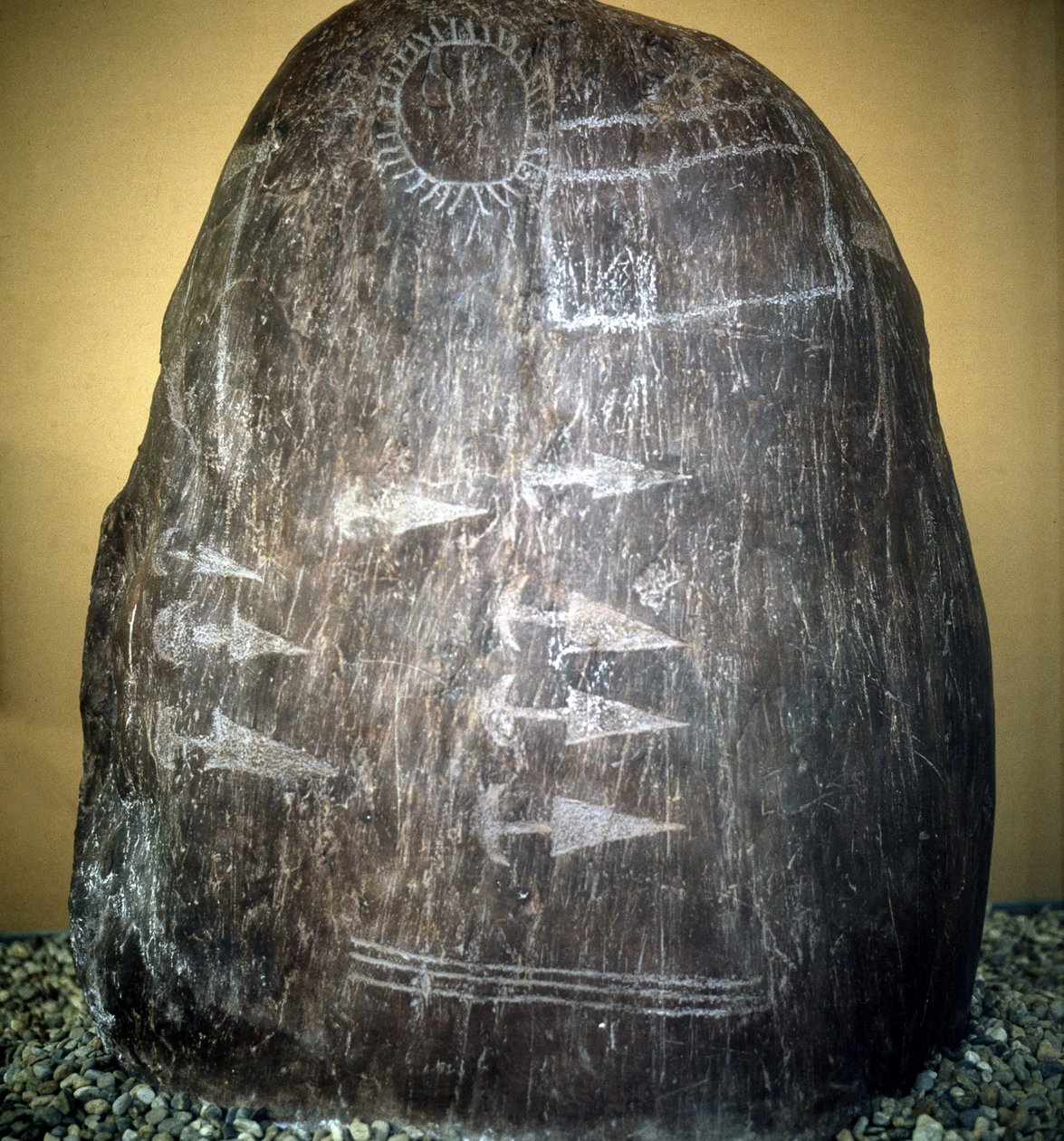 A civilização dos Camunni. Estela Bagnolo tipo 1 a de Prehistoric Prehistoric