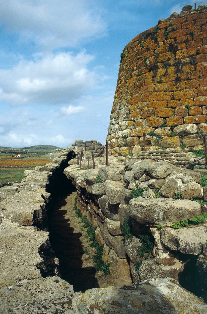 Itália, região da Sardenha, Torralba, província de Sassari, complexo arqueológico de Nuraghe Sant