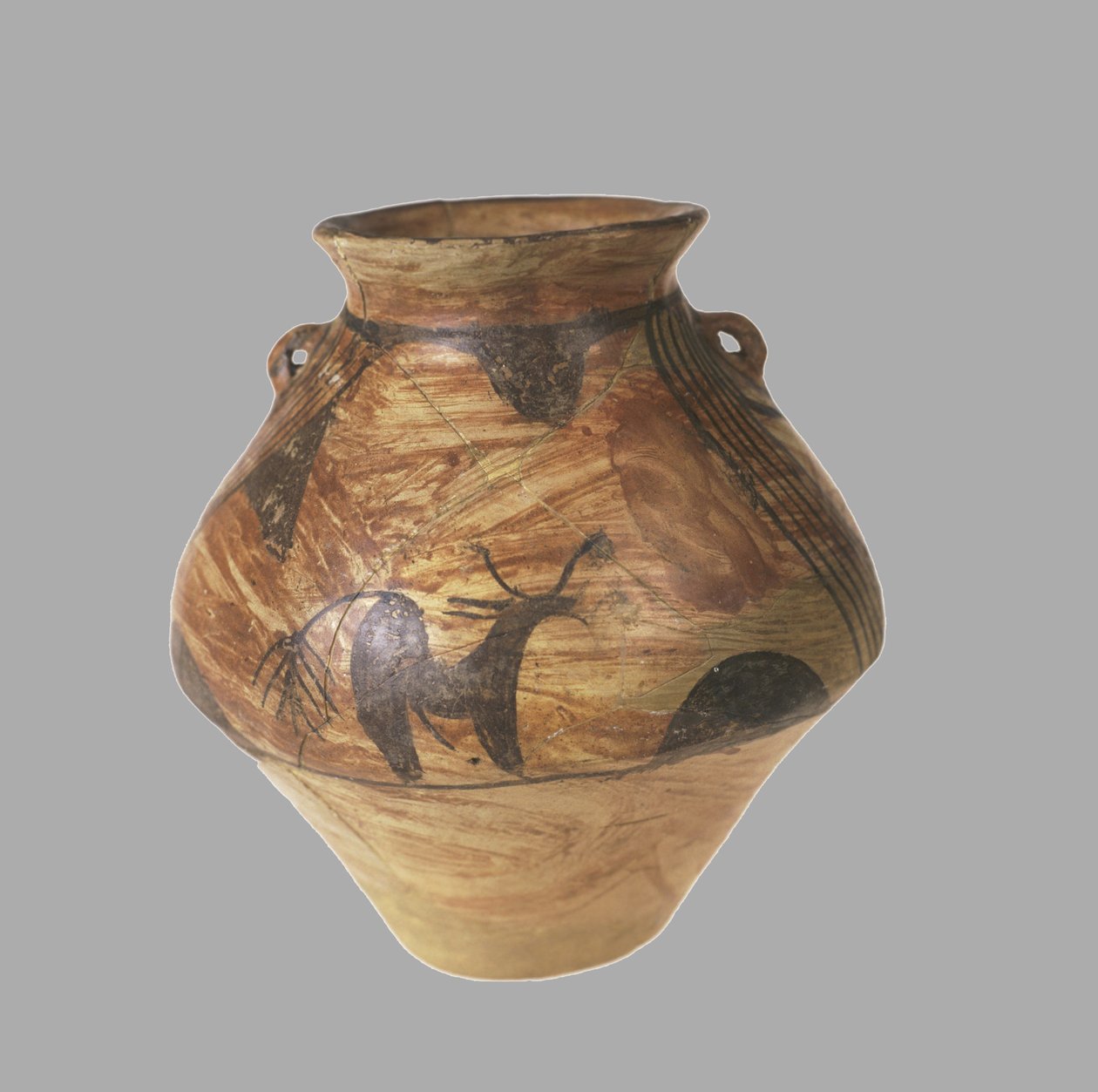 Ânfora com pintura zoomórfica, 3800-3600 aC de Prehistoric Russian Culture