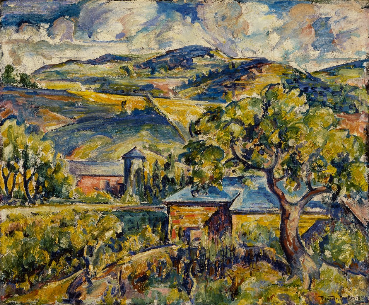 Paisagem do Maine, c.1917-21 de William Preston Dickinson