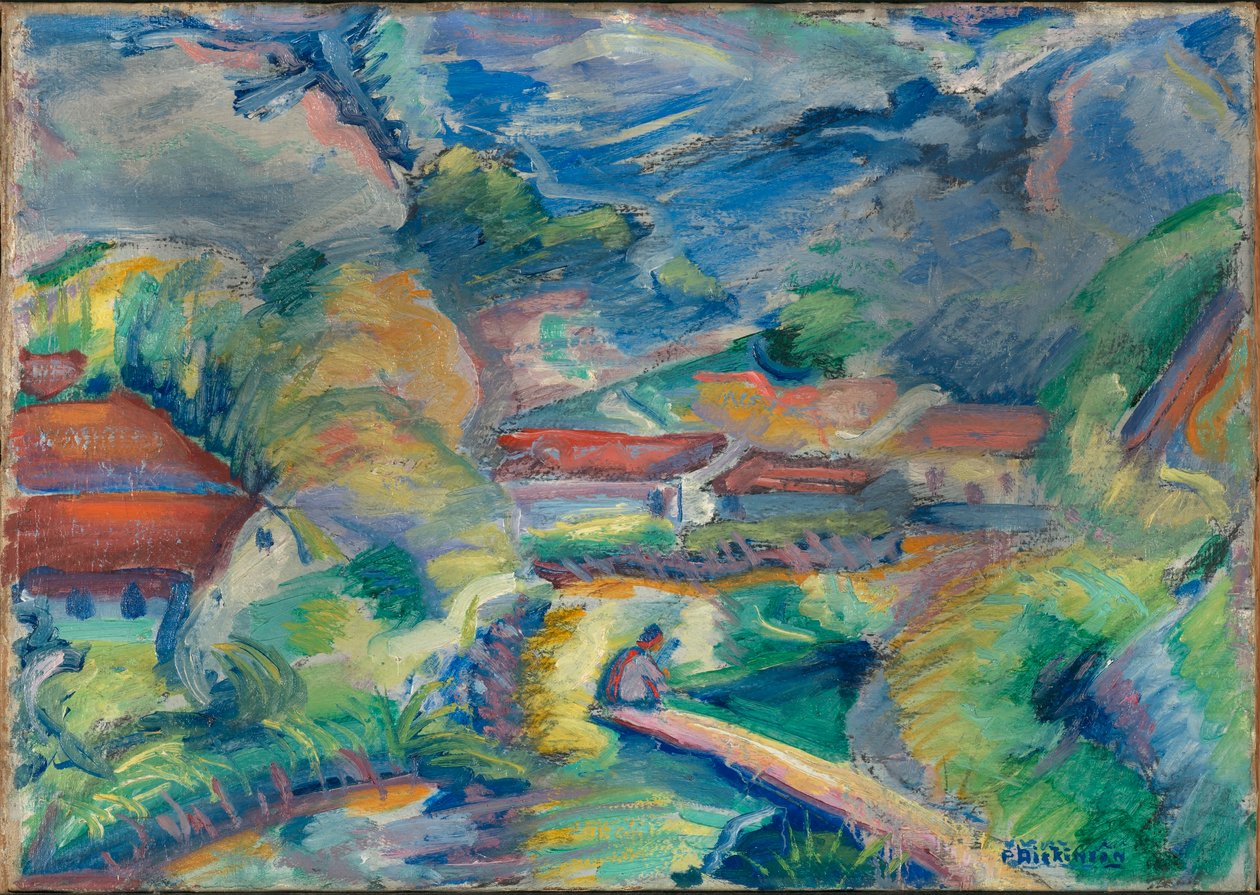 Paisagem sem título de Preston Dickinson