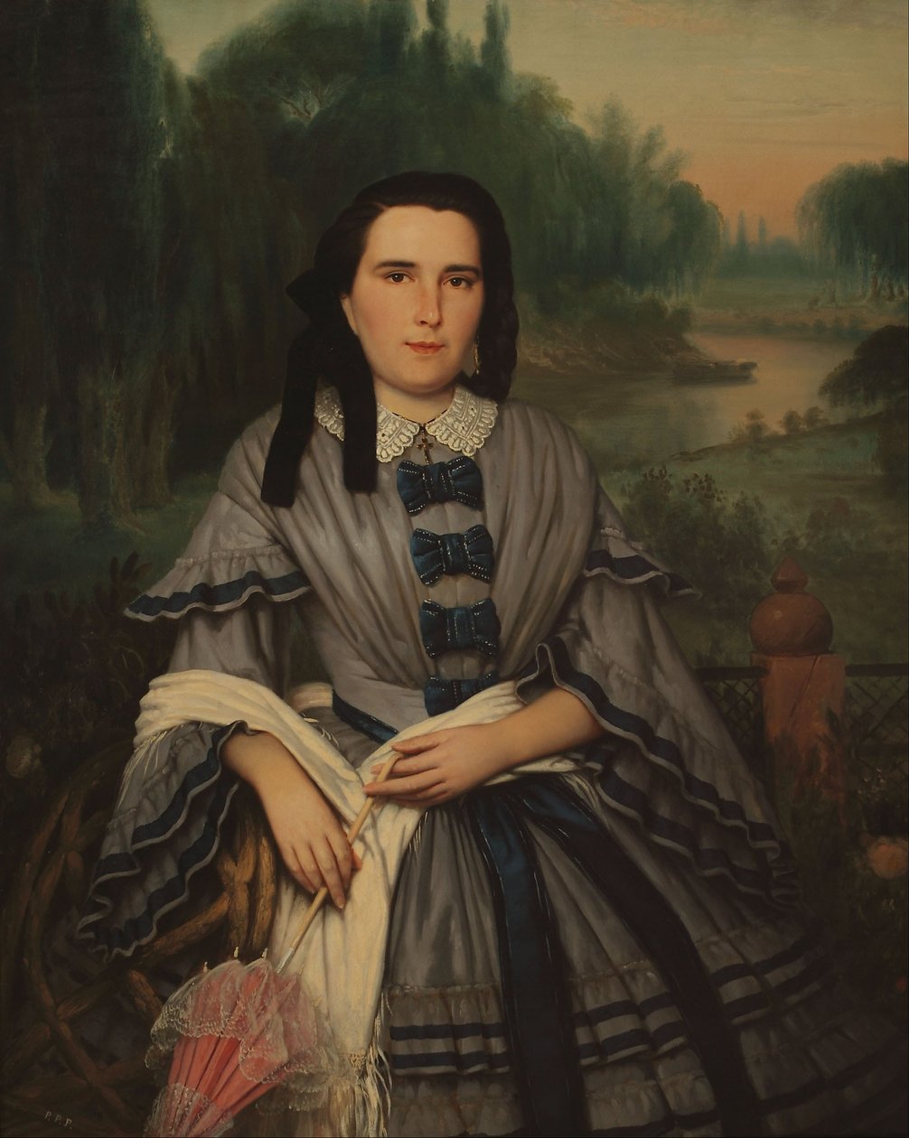 Retrato de Senora Elvira Lavalleja de Calzadilla de Prilidiano Pueyrredon