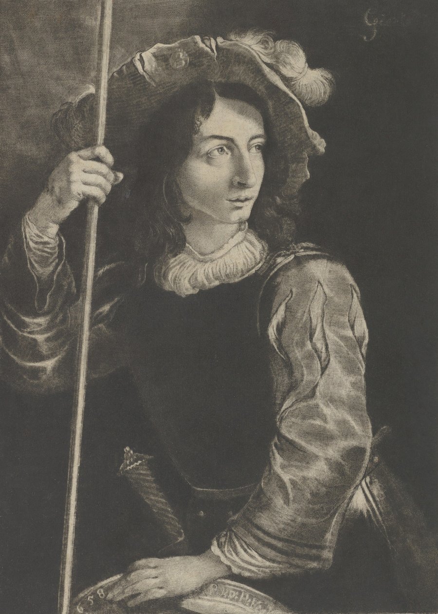 O Grande Lansquenet ou Porta-estandarte, 1658. de Prince Rupert