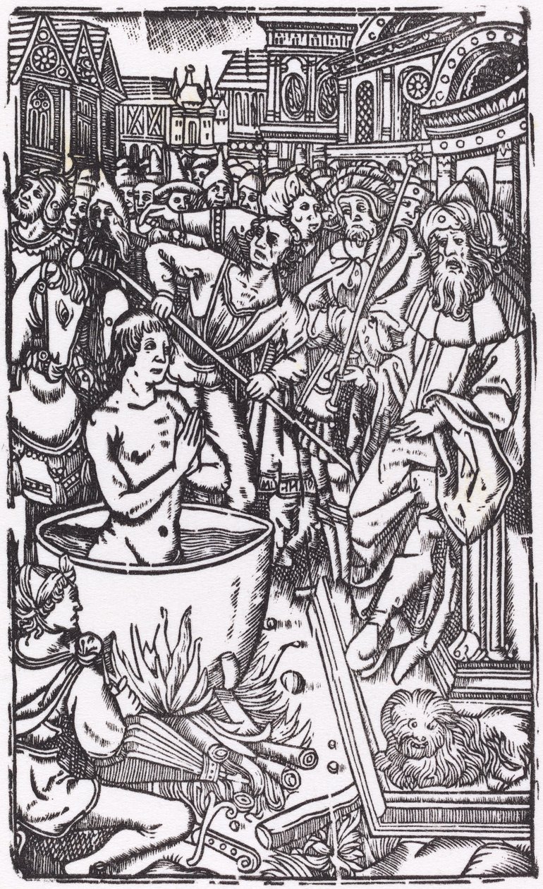 O martírio de um santo de Probably French 16th Century
