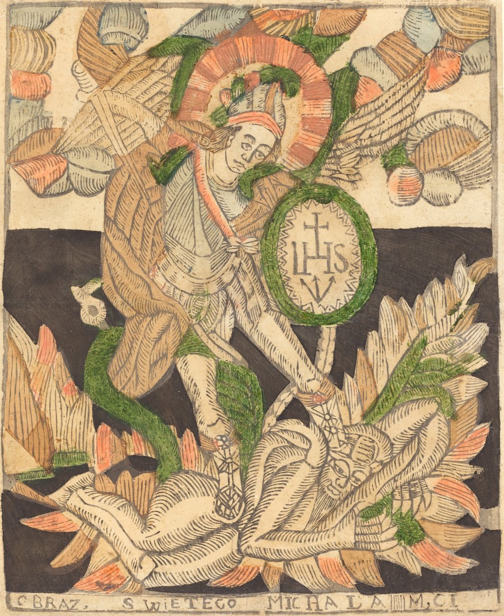 Santo Michael de Probably German 15th Century