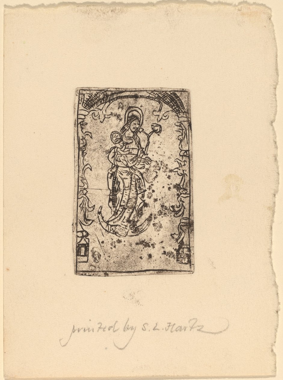 Madonna e criança de Probably Netherlandish 15th Century