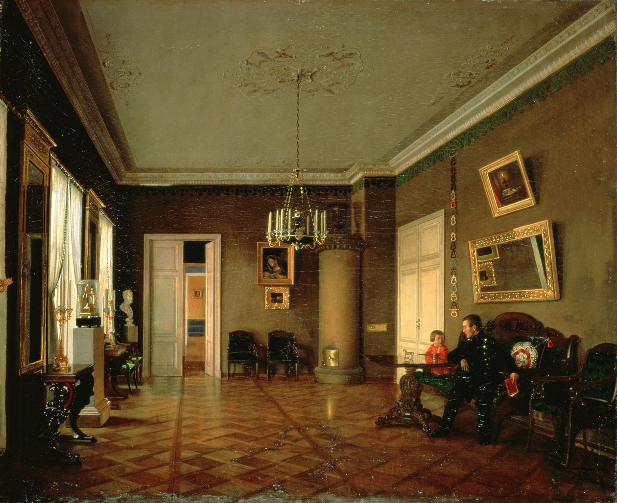 No quarto de Prokophy Egorovich Pushkaryev