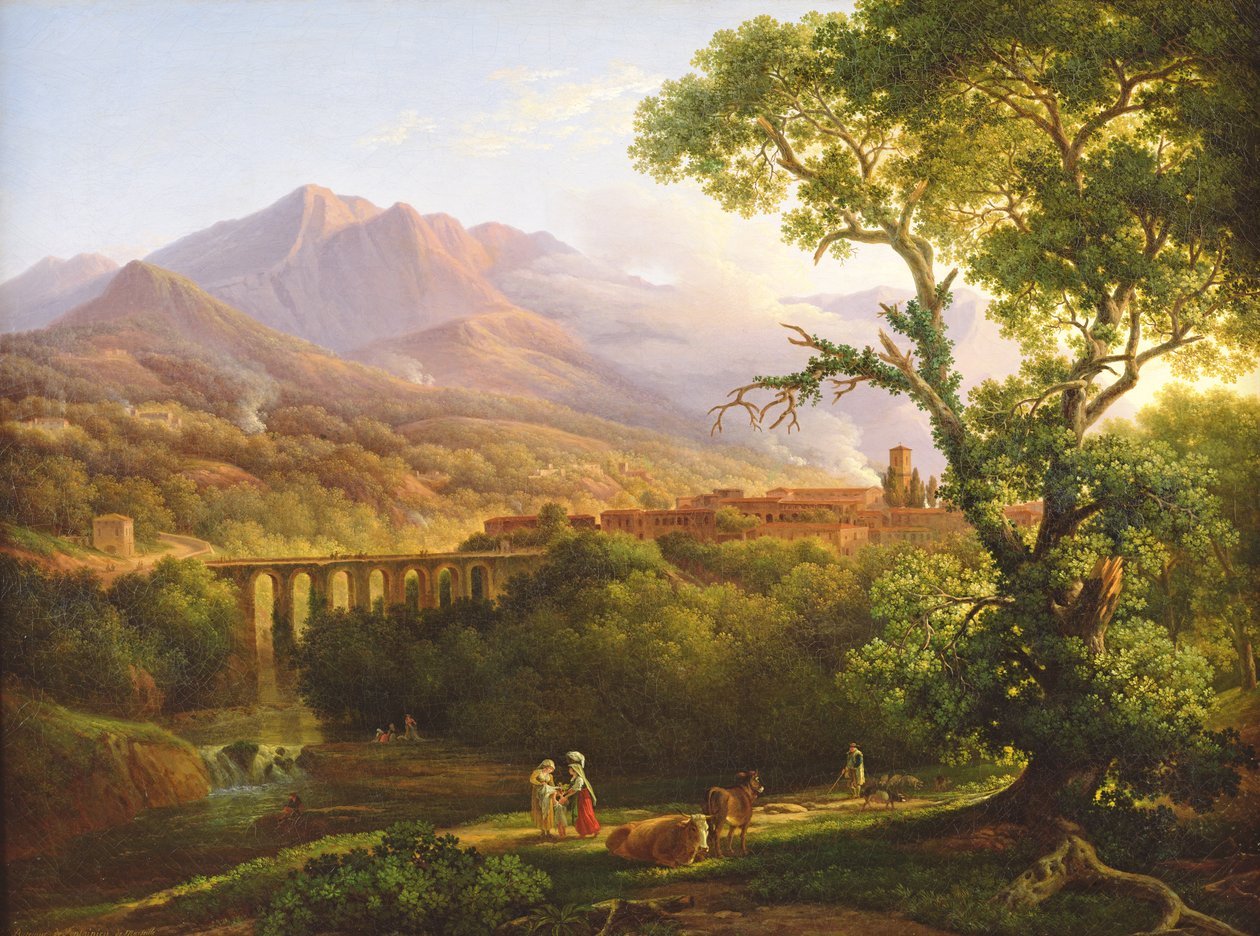 Cava de &39;Tirreni, 1816 de Prosper Francois Irenee Barrigues