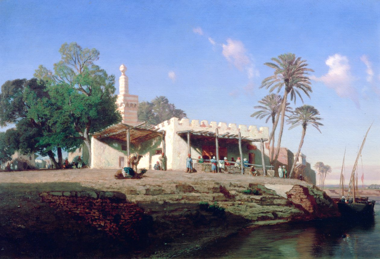 Nas margens do Nilo, século XIX de Prosper Georges Antoine Marilhat