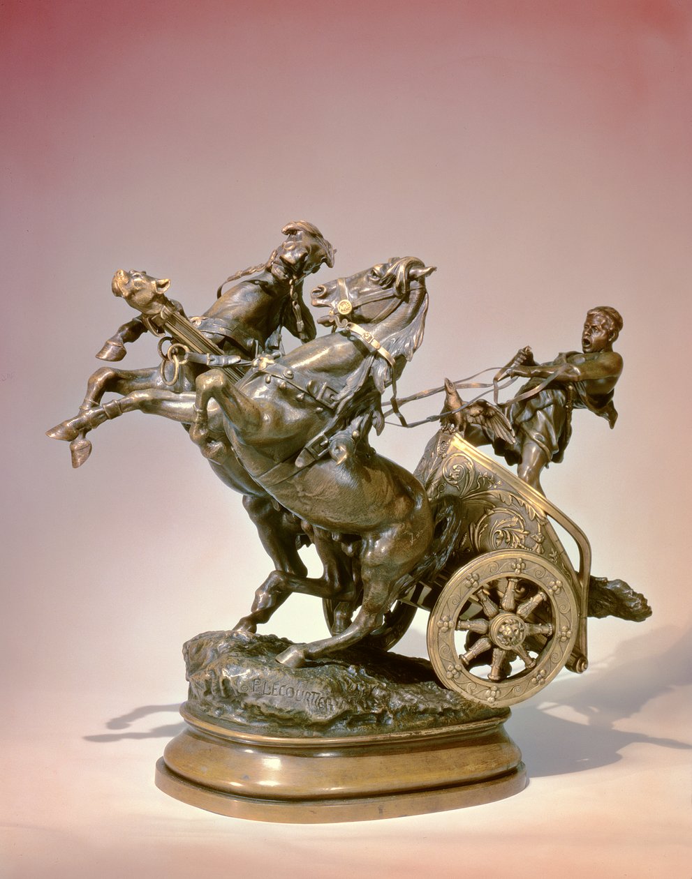 Cocheiro (bronze) de Prosper Lecourtier