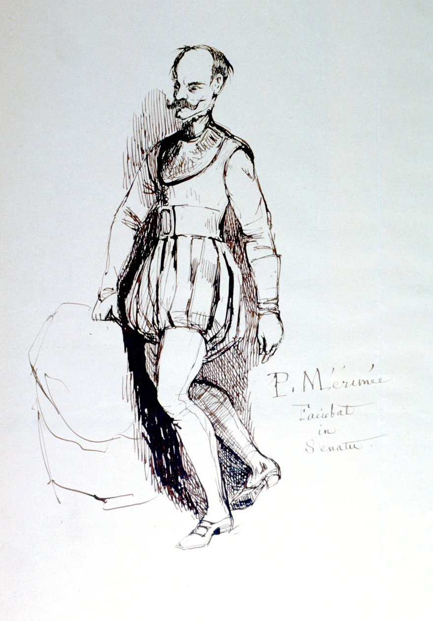 Figura em traje do século XVI, c1823-1870 de Prosper Merimee