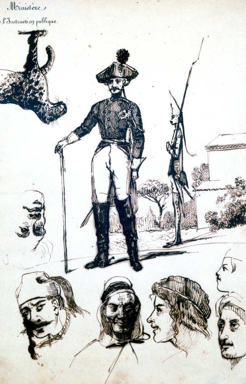 Estudo, Uma armadura de soldados, c1823-1870 de Prosper Merimee