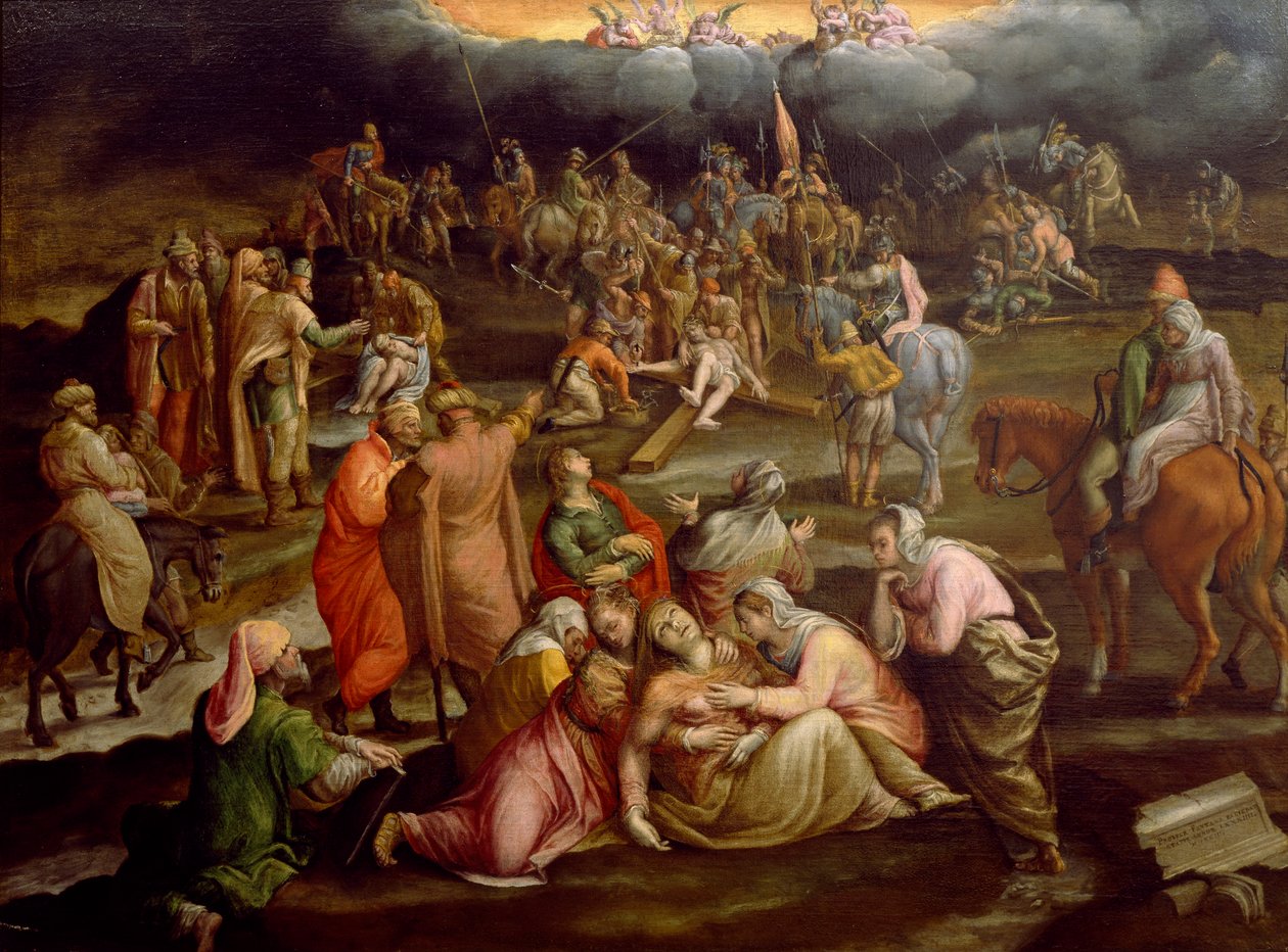 Crucificação, por Prospero Fontana (1512-1597) de Prospero Fontana