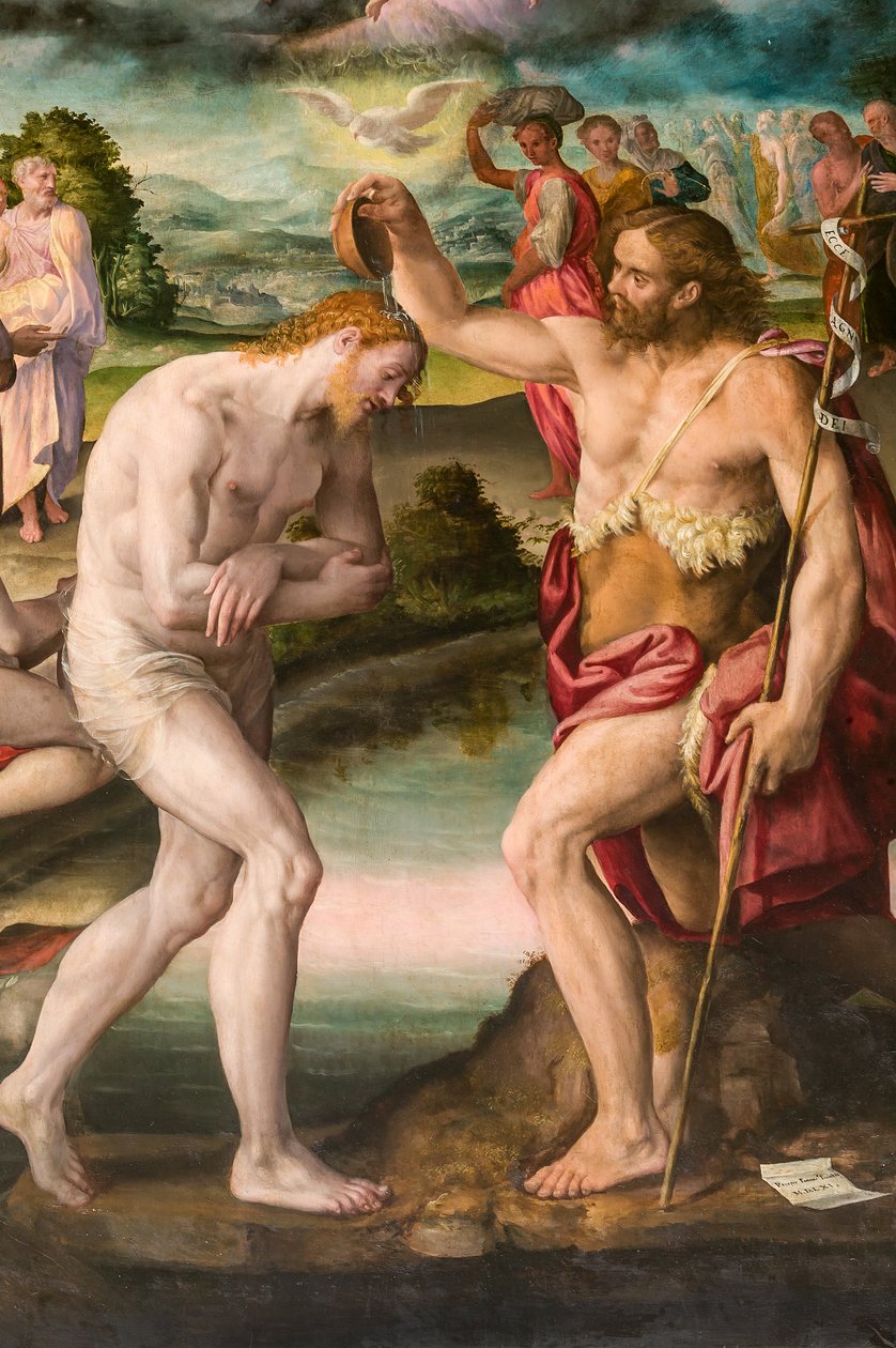 O Baptismo de Cristo por João de Prospero Fontana
