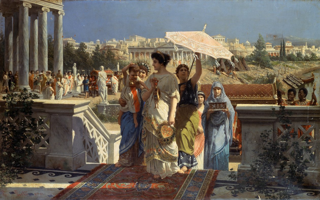 Cena da Roma antiga de Prospero Piatti