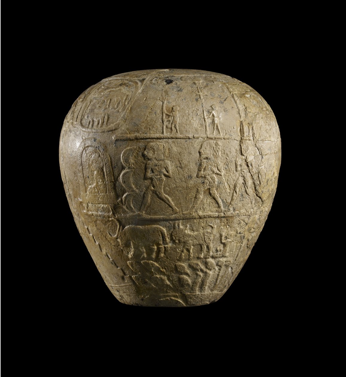Macehead de calcário de Narmer de Protodynastic Period Egyptian