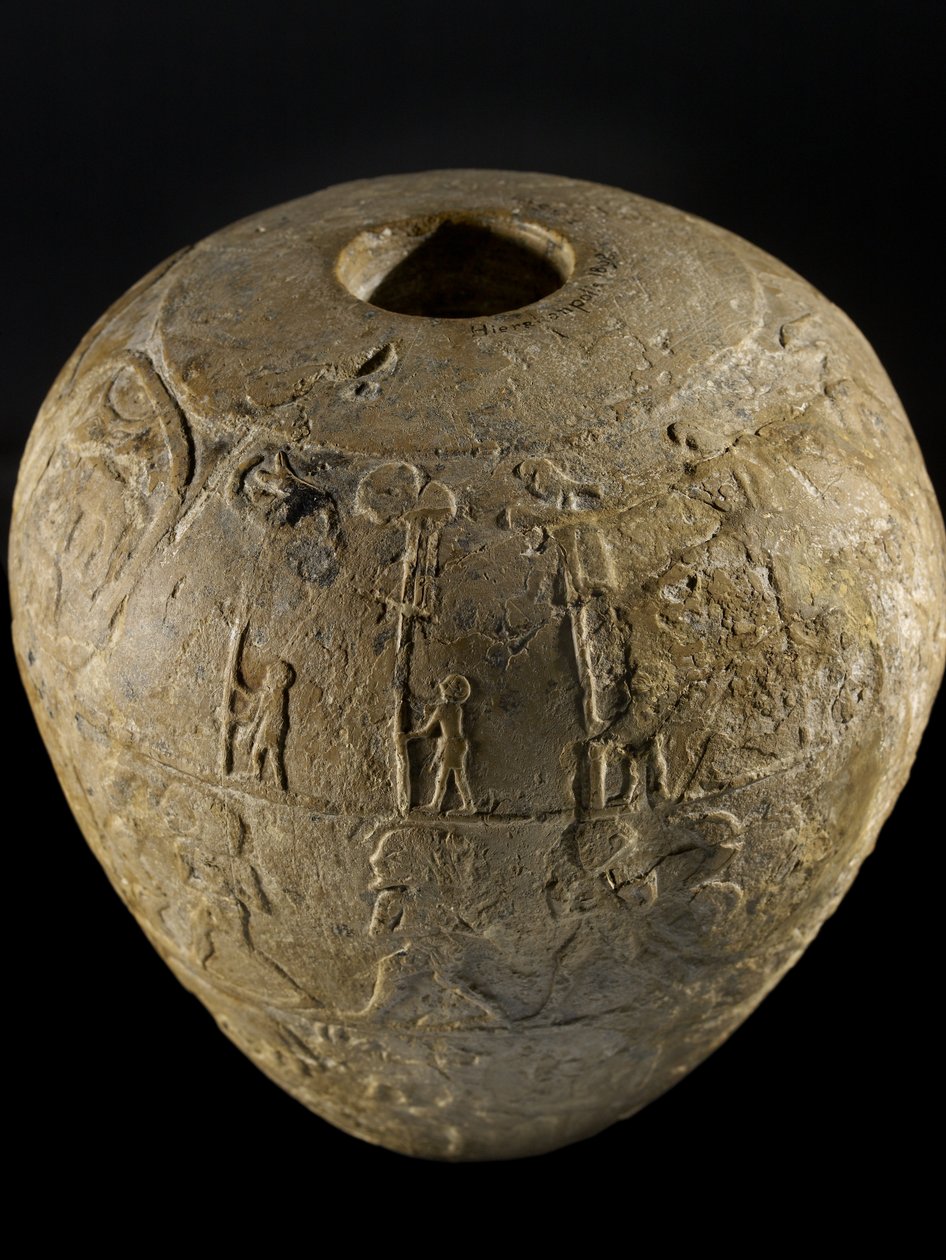 Macehead de calcário de Narmer de Protodynastic Period Egyptian