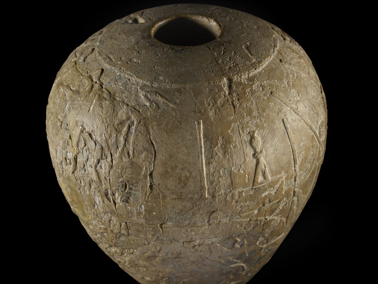 Macehead de calcário de Narmer de Protodynastic Period Egyptian