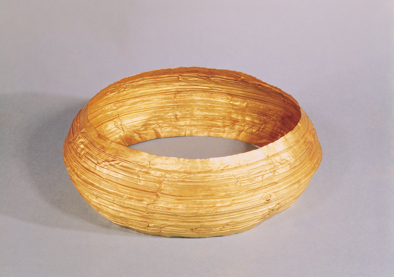 Colar, de Apremont, século 6 aC (ouro) de Protohistoric