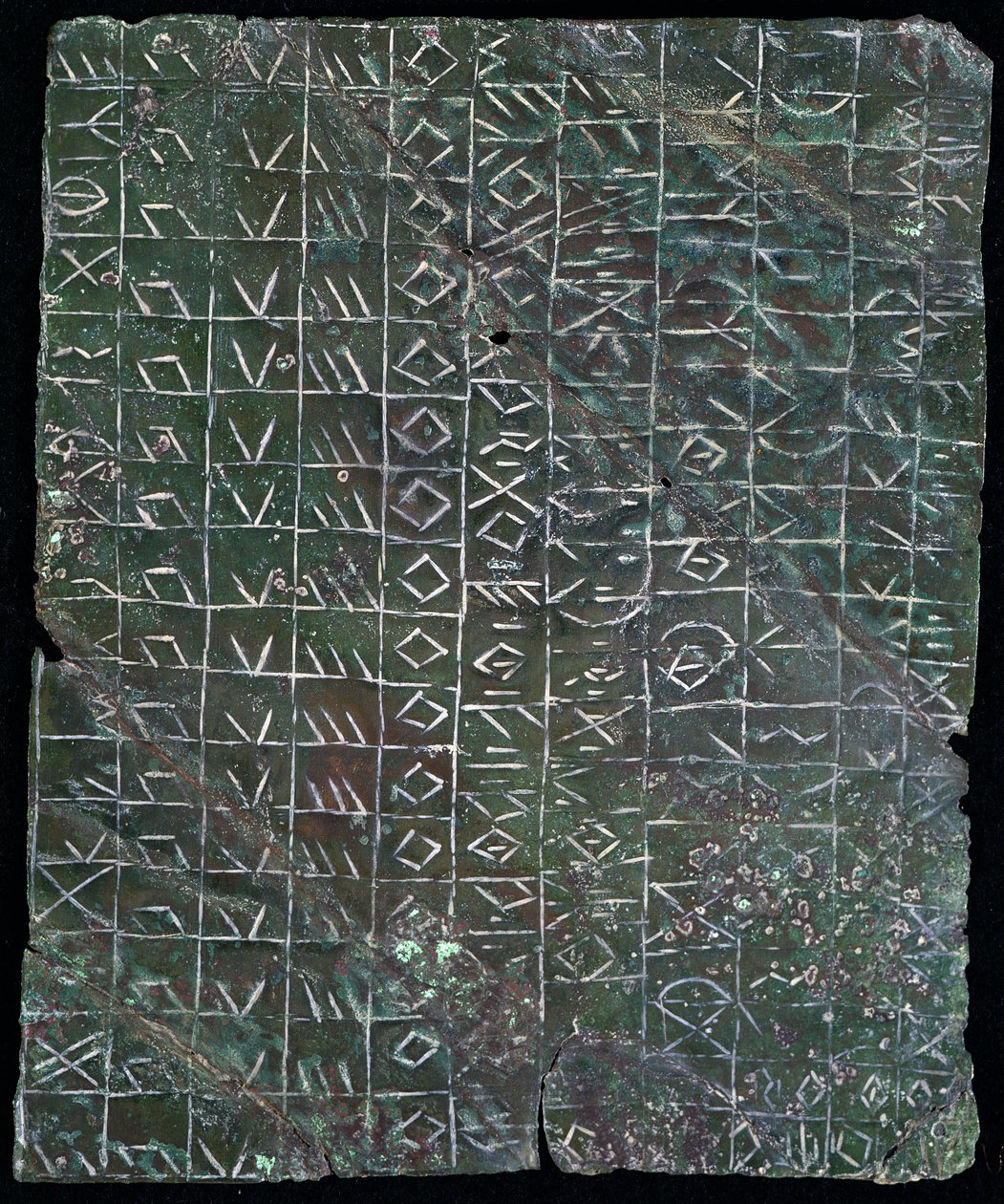 Placa votiva com uma inscrição venética, da Itália de Protohistoric