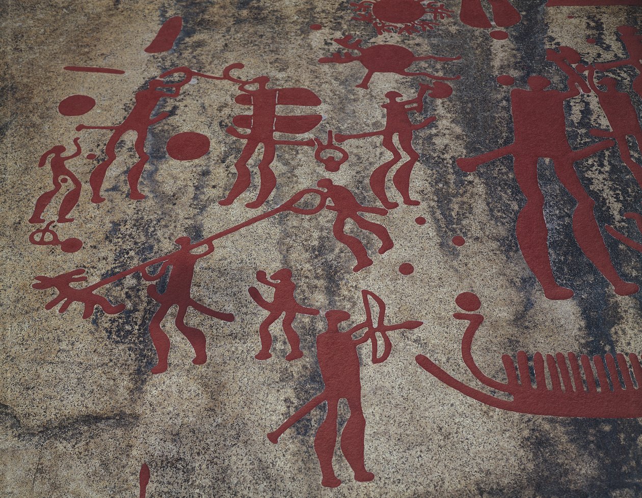 Cenas de caça (pintura rupestre) de Protohistoric