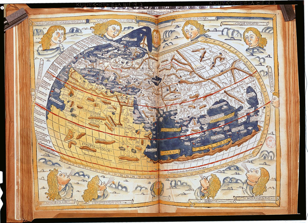 Mapa do mundo, 1486 de Ptolemy