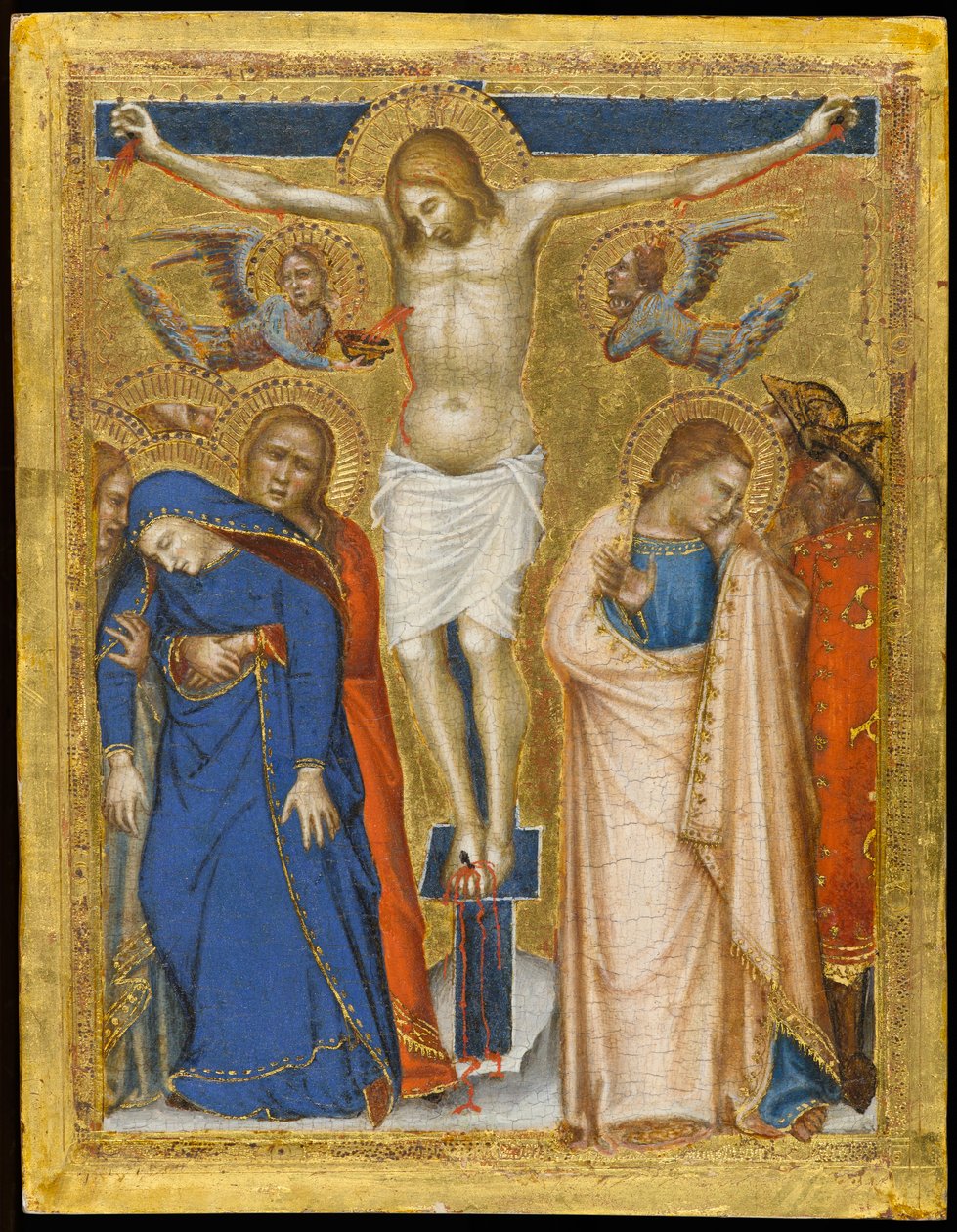 A Crucificação, c.1330 (tempera e folha de ouro no painel) de Puccio and Stefano Capanna
