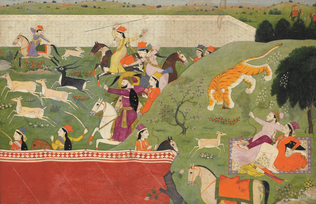 Uma ilustração do Hamir Hath de Punjab Hills