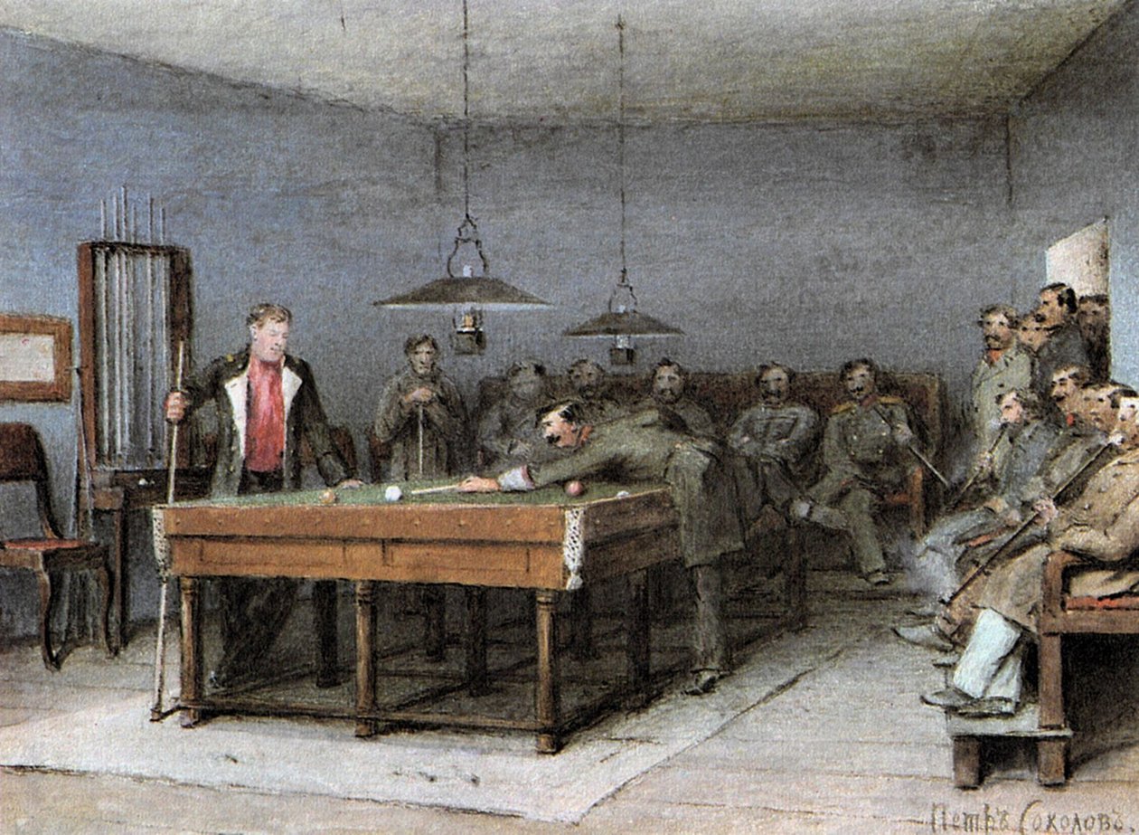 Ilustração para o conto Lebedyan de Ivan Turgenev da coleção A Sportsmans Sketchesn: ..n de Pyotr Fyodorovich Sokolov