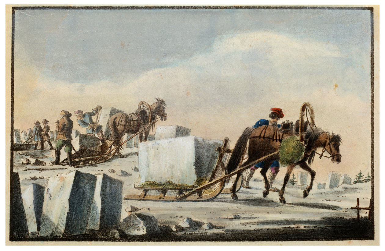 Partição de gelo, 1825 de Pyotr Alexandrov