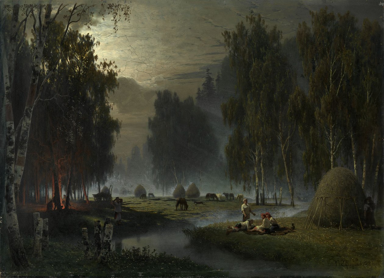 Haymakers. Descanso da noite de Pyotr Alexandrovich Sukhodolsky
