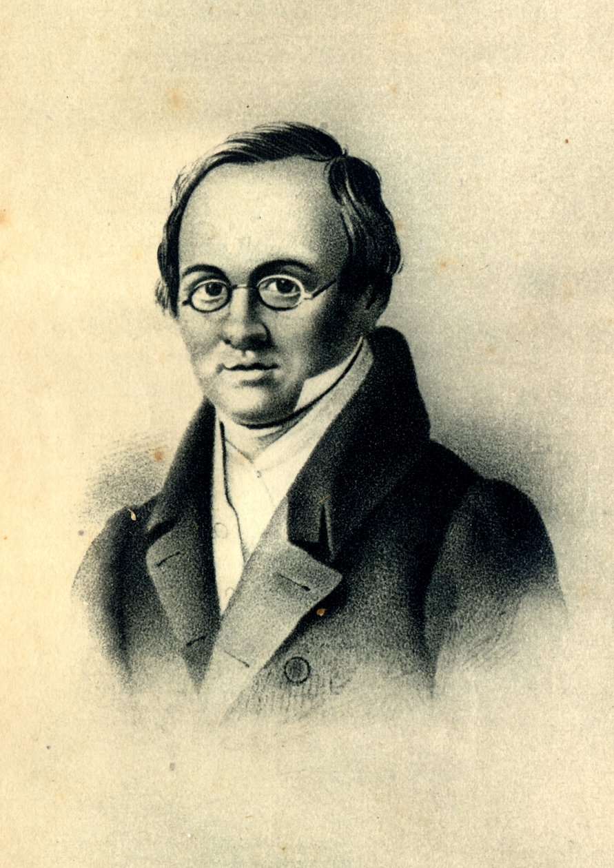 Retrato do poeta Anton A. Delvig 1798-1831 de Pyotr Fyodorovich Borel