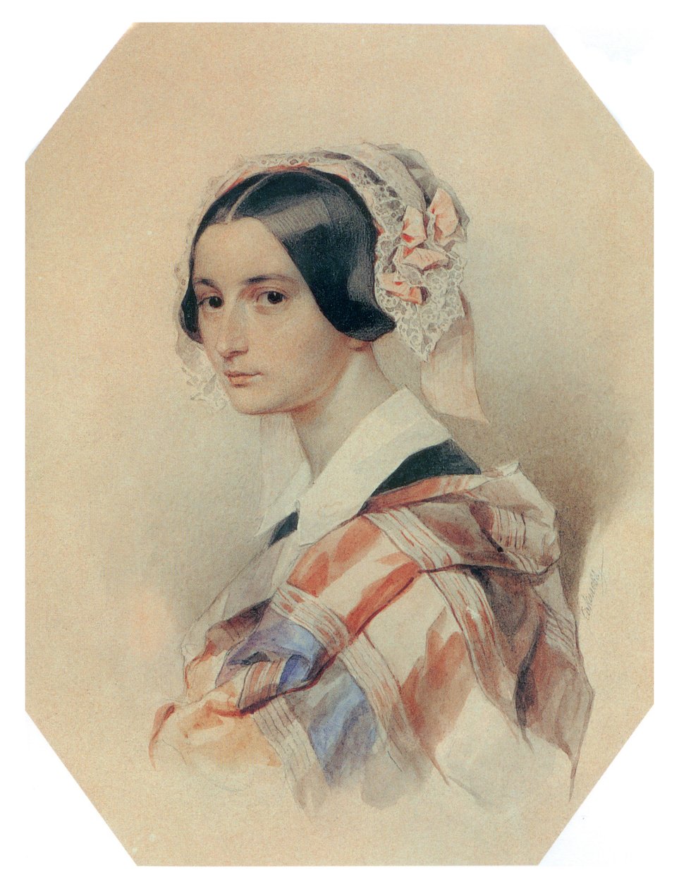 Alexandra Smirnoff nascida Rosset (Rossetti) de Pyotr Fyodorovich Sokolov