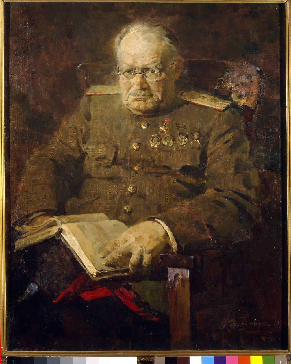 Retrato do neurocirurgião e académico Nikolai N. Bourdenko (1876-1946) de Pyotr Ivanovich Kotov