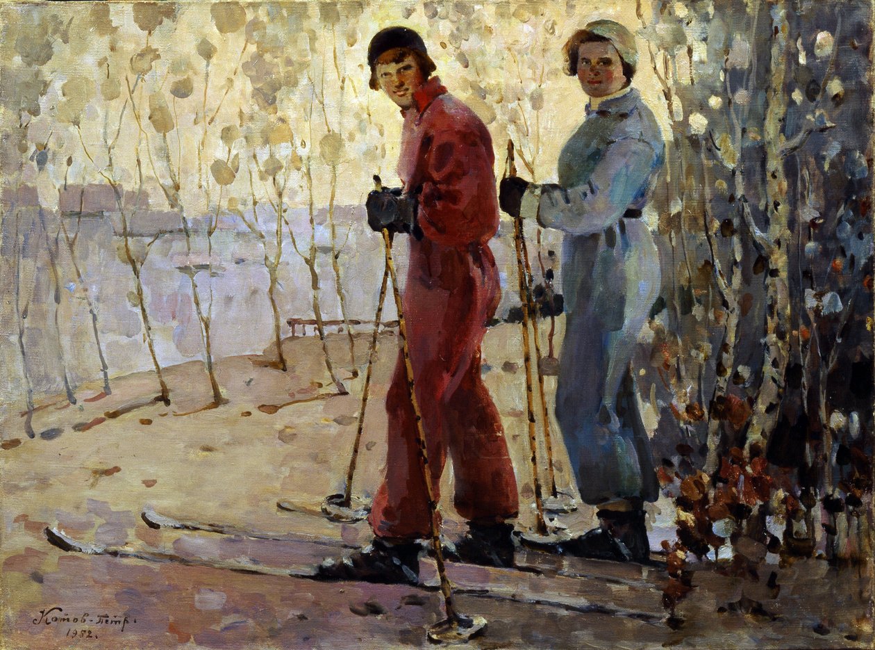Os esquiadores de Pyotr Ivanovich Kotov