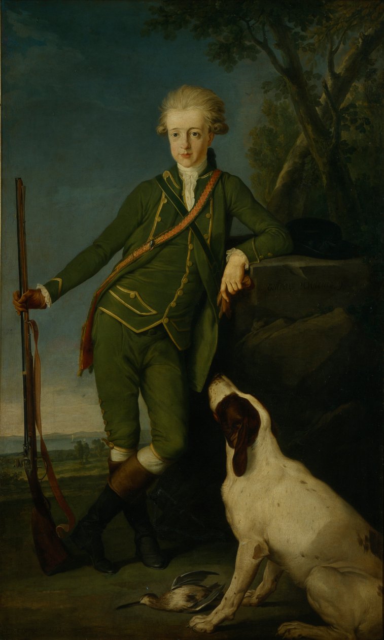 Retrato do Conde Nikita Petrovich Panin 1770-1837 quando criança, de Pyotr Ivanovich Sokolov