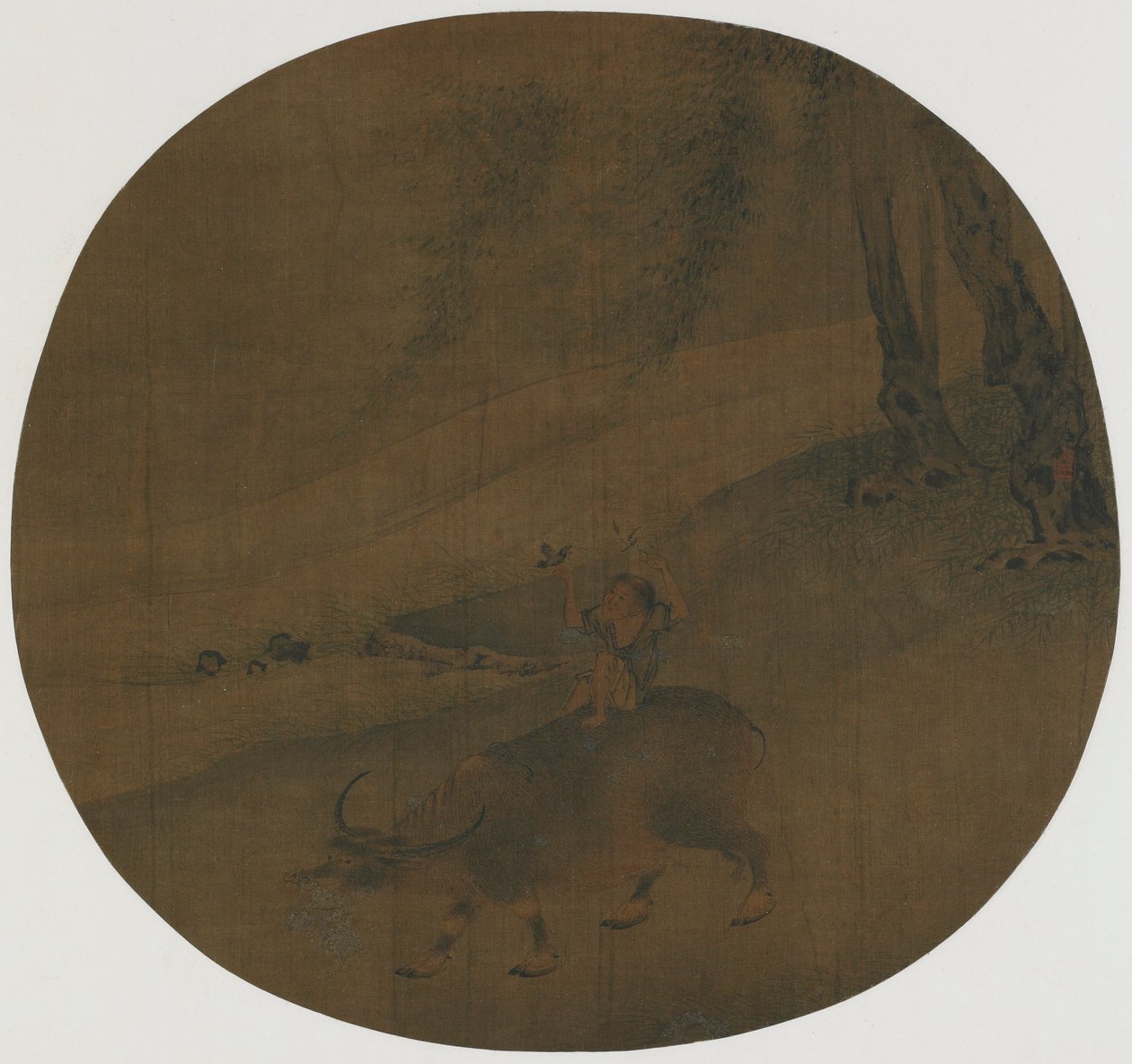 Menino em um búfalo, dinastia Ming, século XVI-XVII. de Qin Shunyou