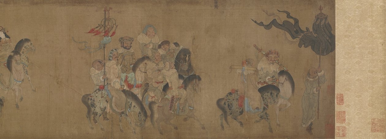 Cai Wenji Retornando à China, do século XVII ao XVIII de Qing Dynasty Chinese School
