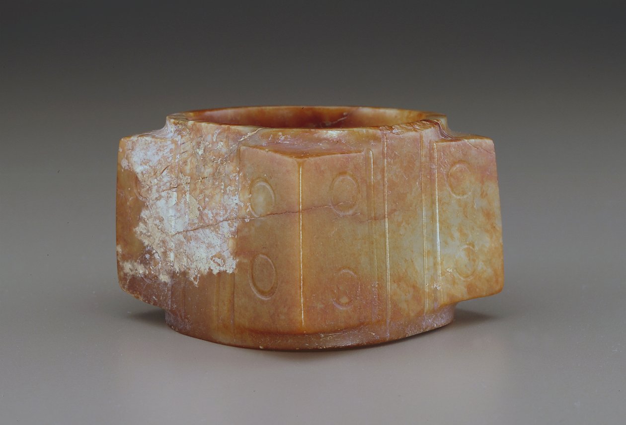 Cong (jade (nefrite)) de Qing Dynasty Chinese School