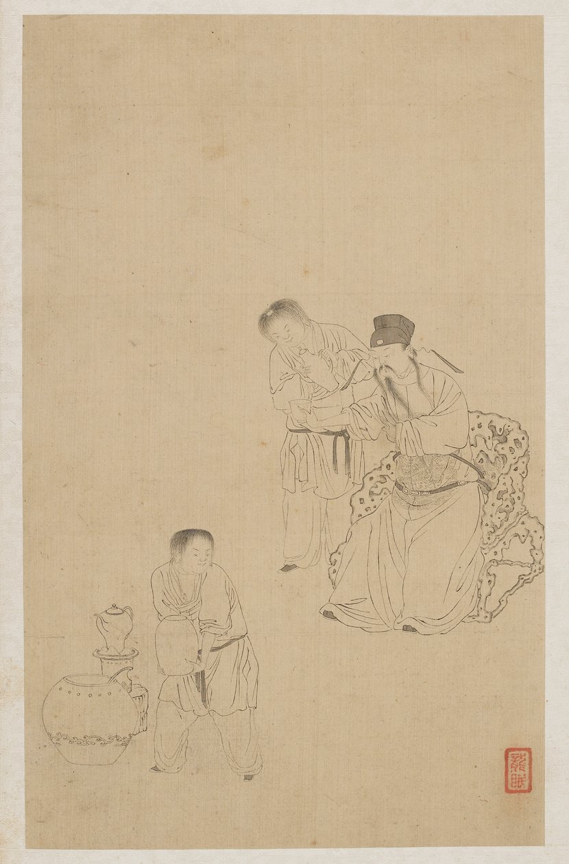 Figuras de Qing Dynasty Chinese School