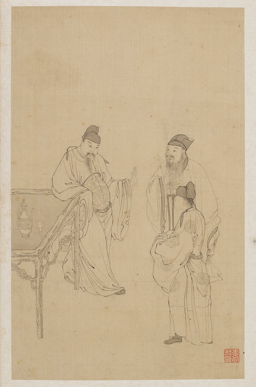 Figuras de Qing Dynasty Chinese School