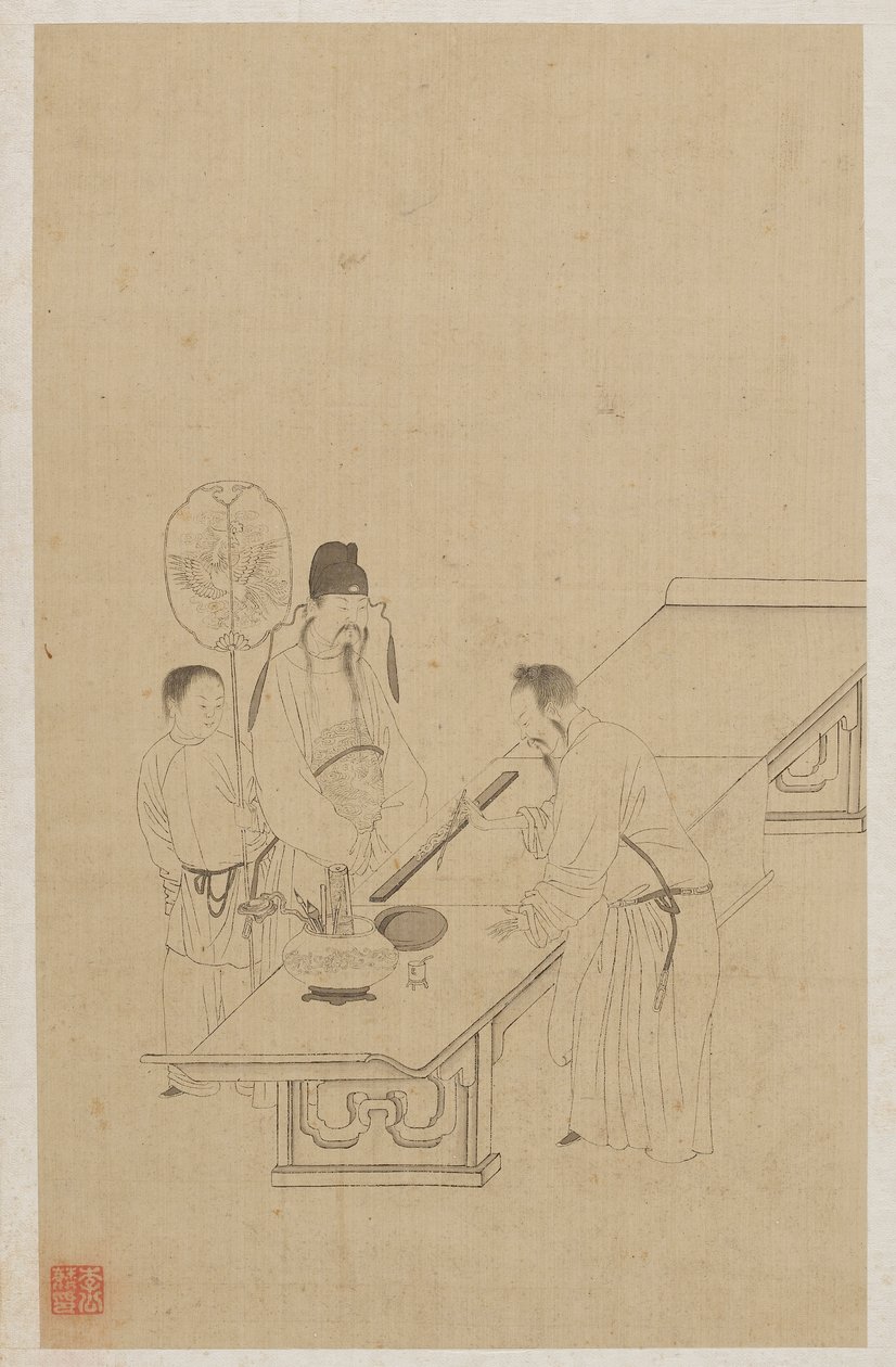 Figuras de Qing Dynasty Chinese School