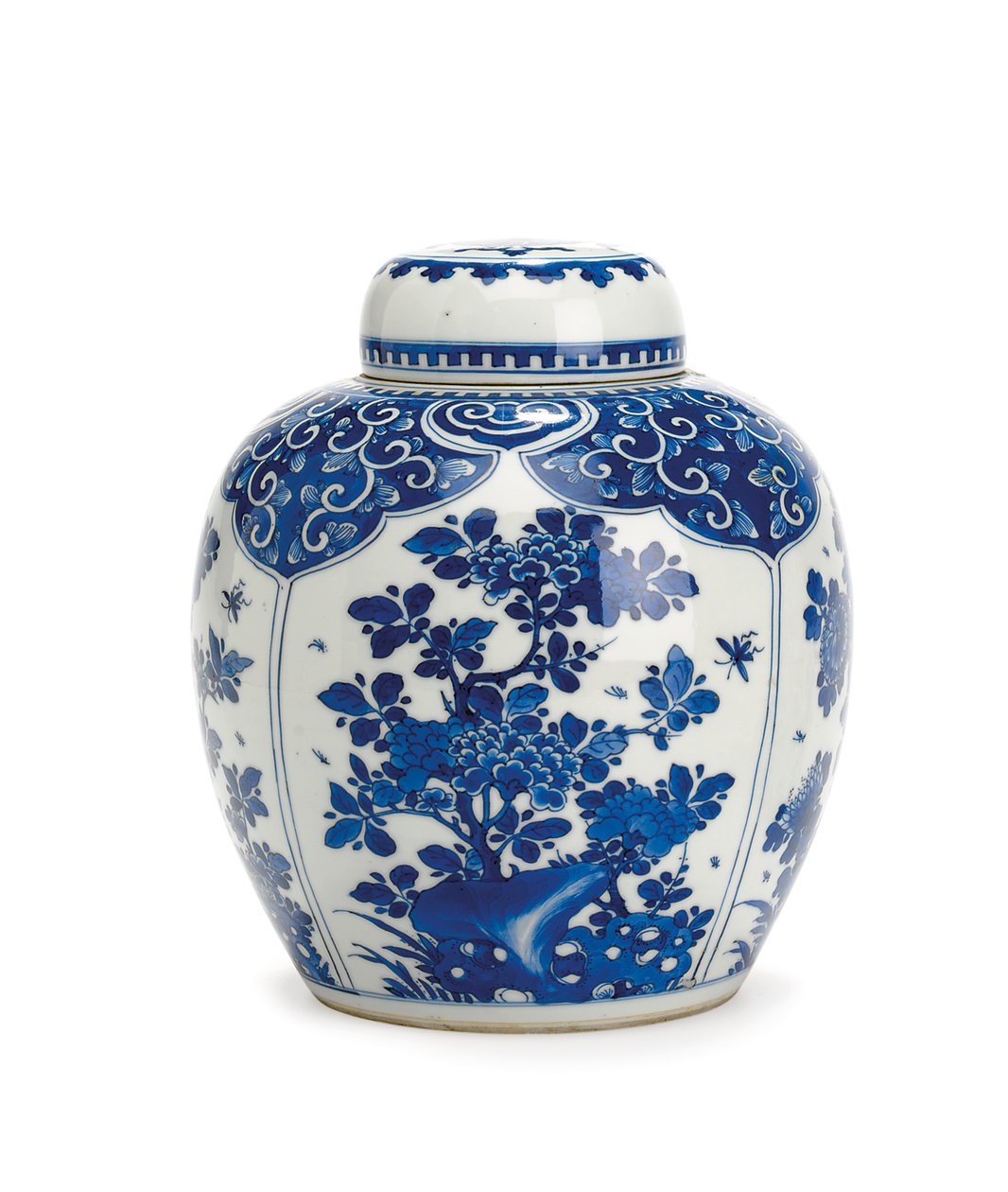 Pote e tampa de gengibre, Período Kangxi, 1661-1722 de Qing Dynasty Chinese School