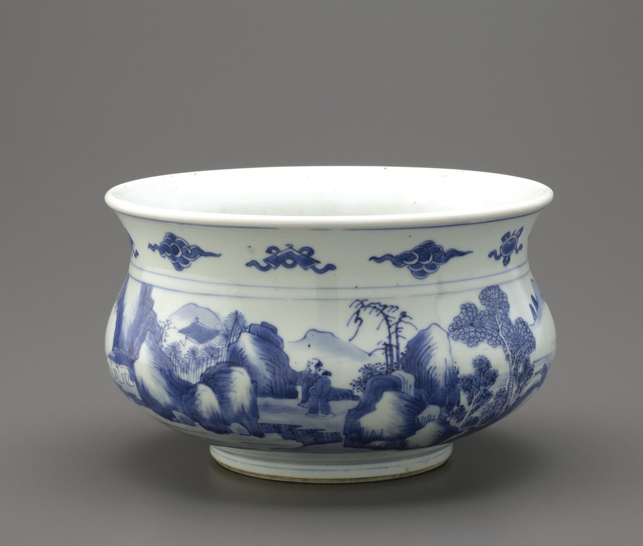 Queimador de incenso, Jingdezhen, província de Jiangxi (cerâmica) de Qing Dynasty Chinese School